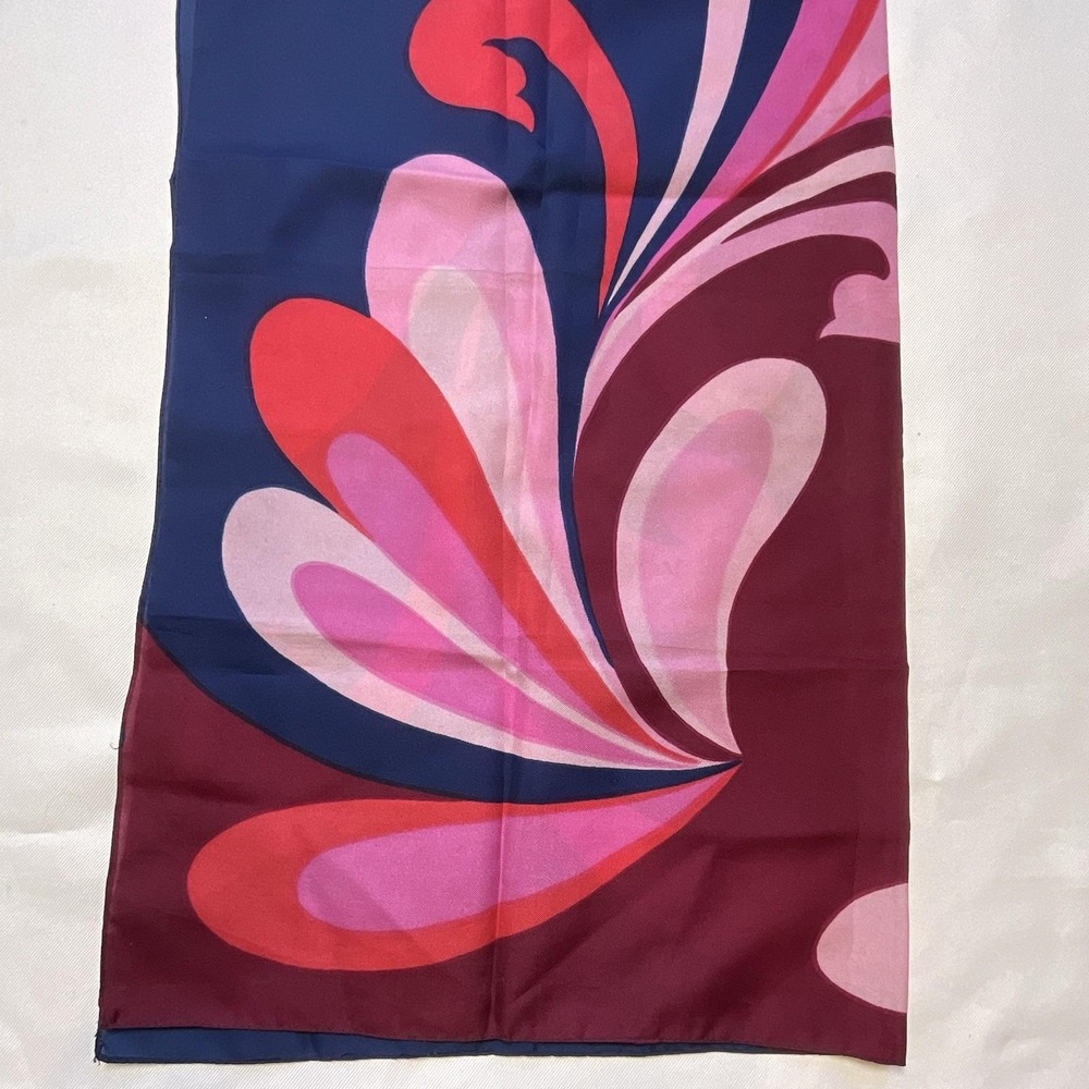Womens TreVira Abstract Scarf Italy Square Paisley Psychedelic 60s 70s
